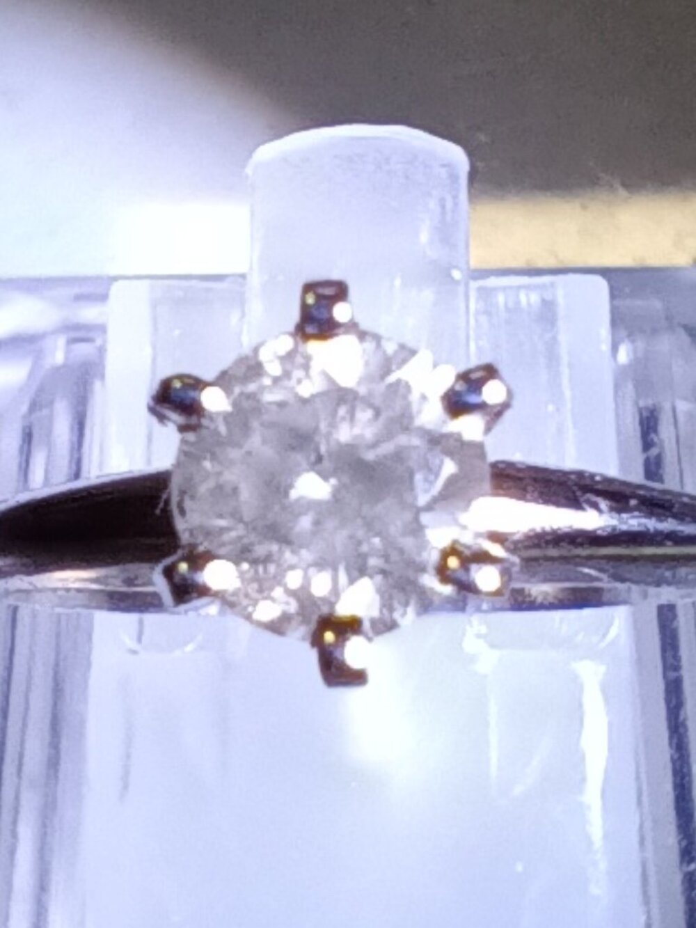 14Kt White Gold 0.61ct Solitaire Diamond Ring